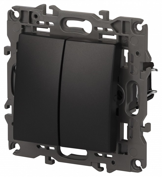 Переключатель двухклавишный без рамки Эра Эра Elegance 14-1106-05