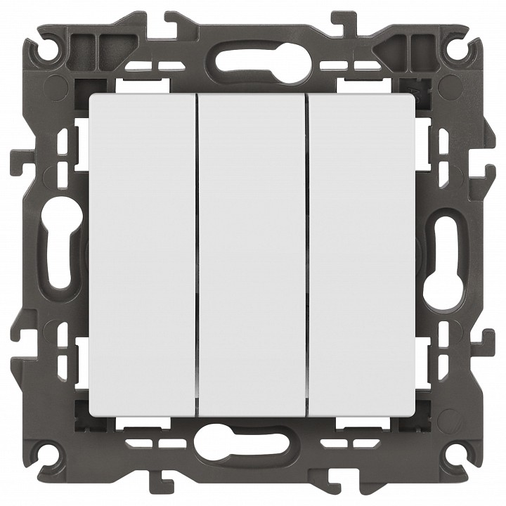 Выключатель трехклавишный без рамки Эра Эра Elegance 14-1107-01