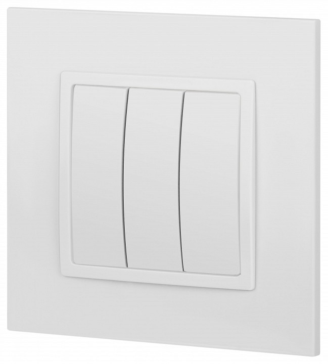 Выключатель трехклавишный без рамки Эра Эра Elegance 14-1107-01
