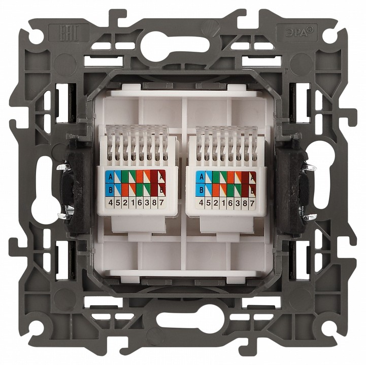 Розетка Ethernet RJ-45 без рамки Эра Эра Elegance 14-3108-05