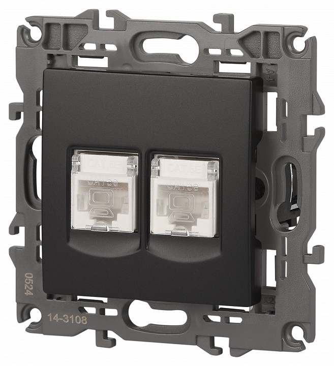 Розетка Ethernet RJ-45 без рамки Эра Эра Elegance 14-3108-05