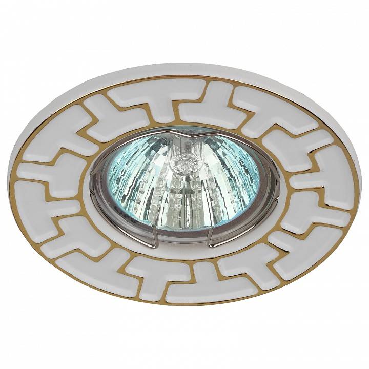 Встраиваемый светильник ЭРА ST5 GU5.3 золото/белый ST5 GD/WH