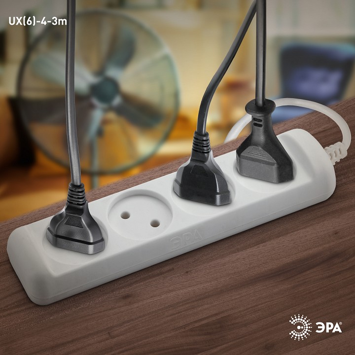 Удлинитель Эра  UX(6)-4-3m