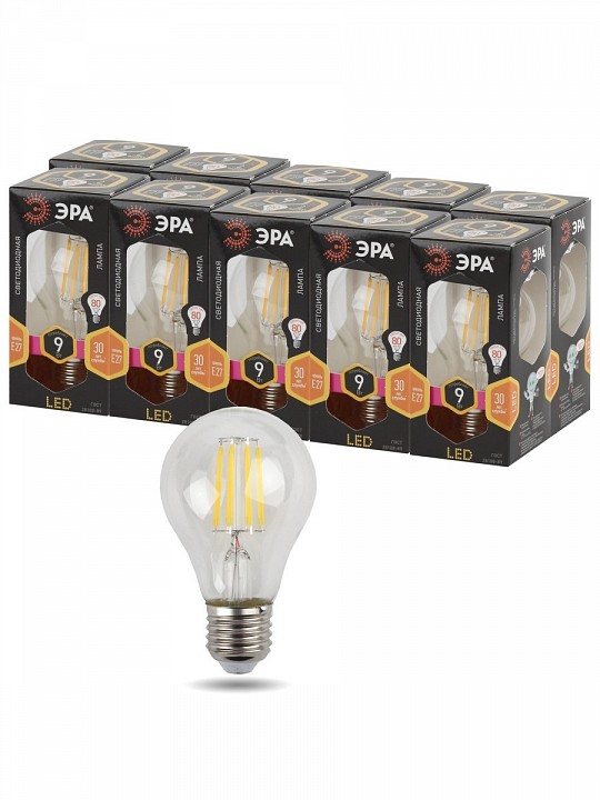 Лампа светодиодная Эра F-LED F-LED A60-9W-827-E27