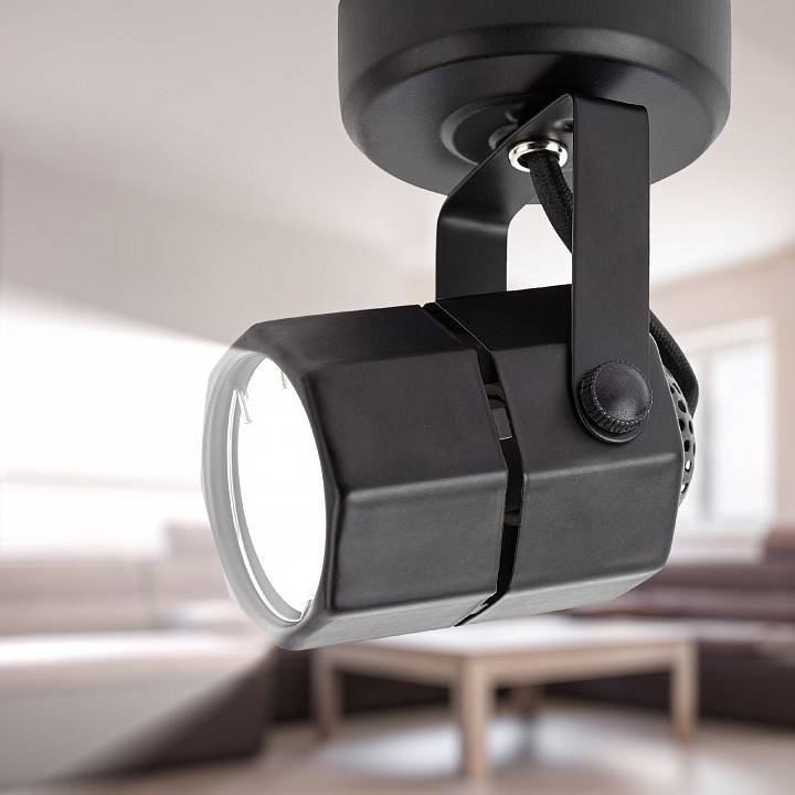 Светильник на штанге ЭРА OL2 GU10 BK Б0044260