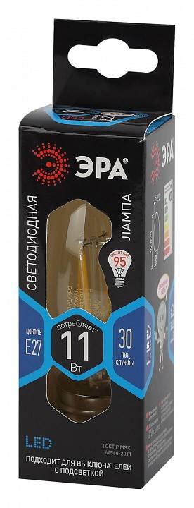 Лампа светодиодная ЭРА E27 11 Вт 4000 K груша Б0046988