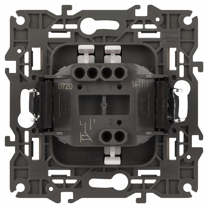 Выключатель одноклавишный без рамки Эра Эра Elegance 14-1111-03