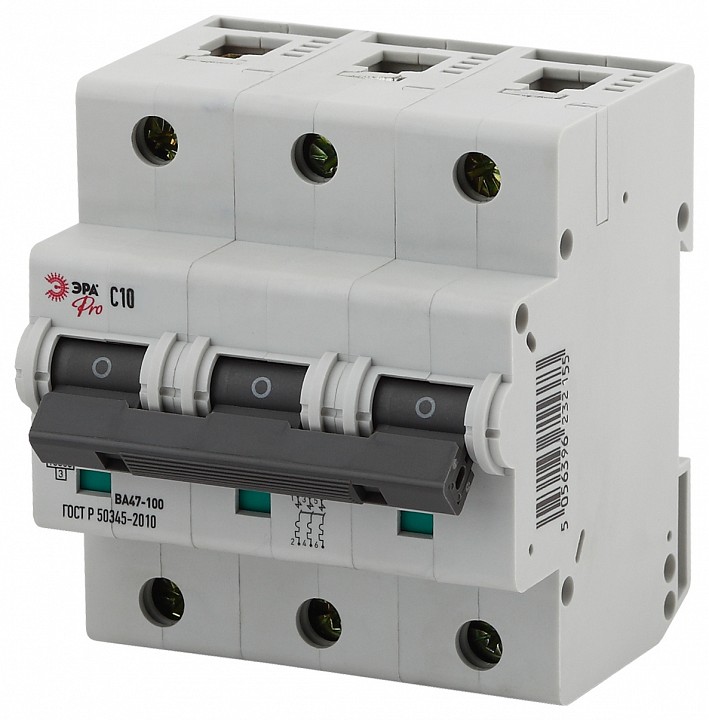 Автоматический выключатель 3P Эра ВА47-100 NO-902-279