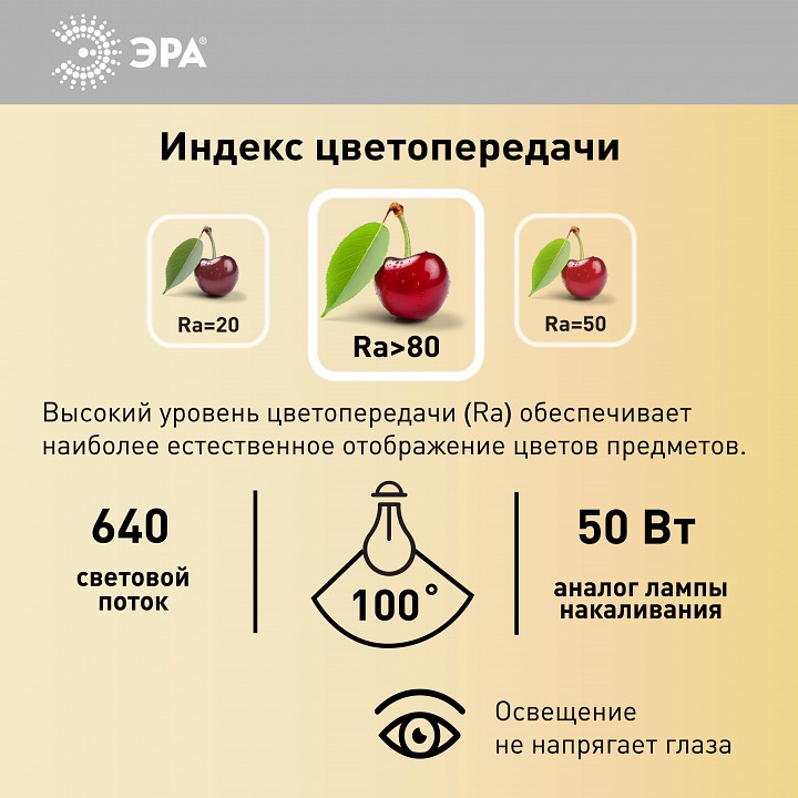 Лампа светодиодная Эра  LED MR16-8W-12V-827-GU5.3