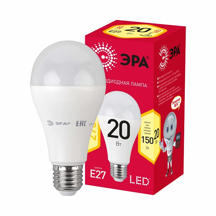 Лампа светодиодная Эра  LED A65-20W-827-E27 R