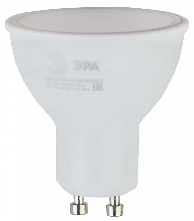 Лампа светодиодная Эра  LED MR16-5W-840-GU10 R