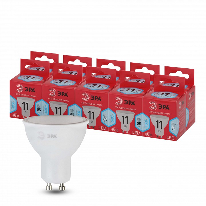 Лампа светодиодная Эра  LED MR16-11W-840-GU10 R