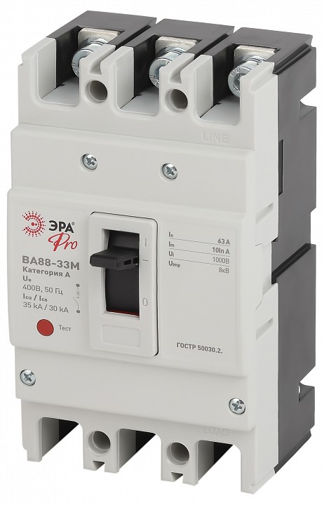 Автоматический выключатель 3P Эра ВА88-33М SVA20-3-0063-E