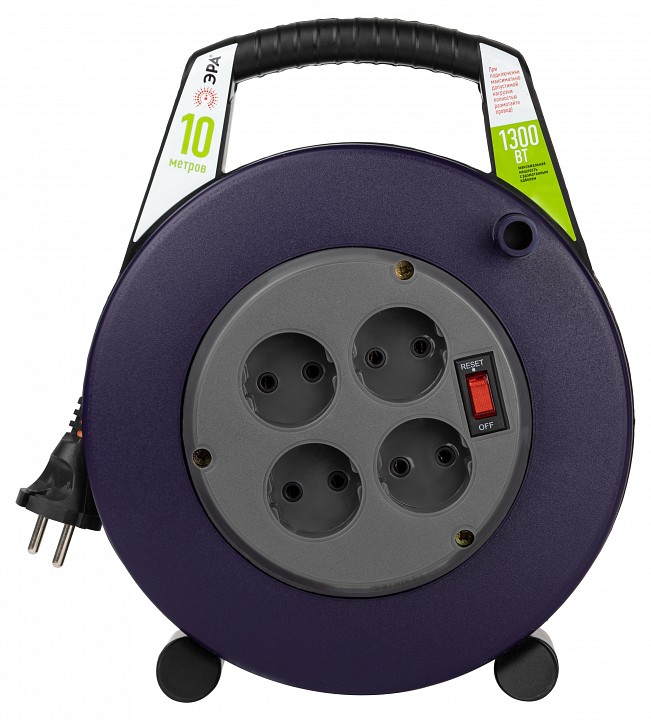 Удлинитель с выключателем Эра  BPx-4-2x0,75-10m