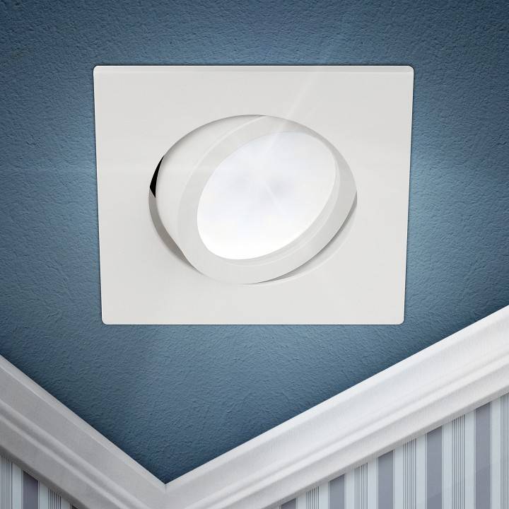 Встраиваемый светильник ЭРА KL87 WH под лампу MR16 GU5.3 белый Б0054352