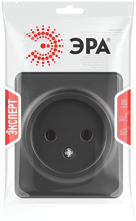 Розетка без заземления Эра Эра Эксперт 11-2201-05