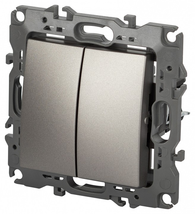 Переключатель двухклавишный без рамки Эра Эра 12 12-1112-16