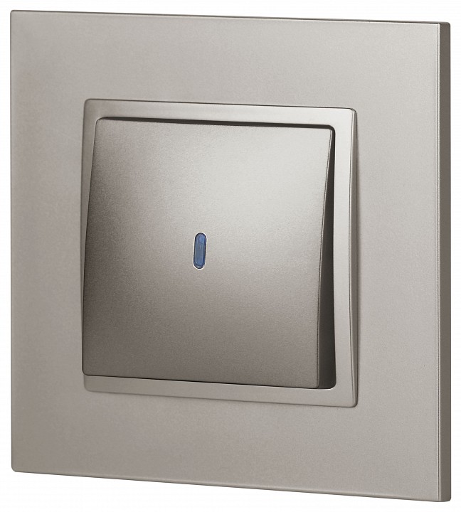 Выключатель одноклавишный с подсветкой без рамки Эра Эра Elegance 14-1102-16