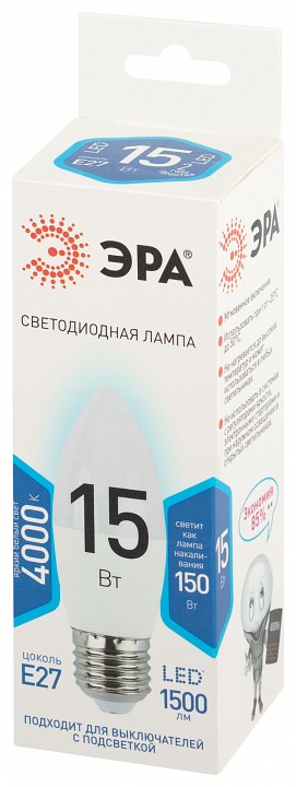 Лампа светодиодная Эра Стандарт LED B35-15W-840-E27