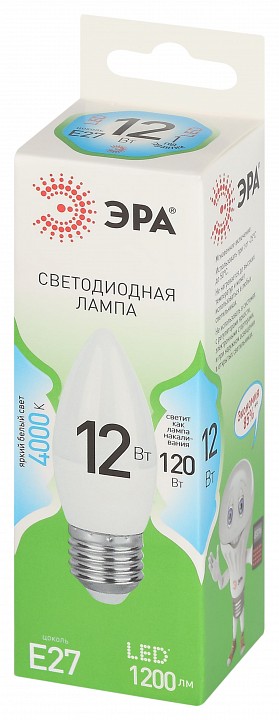 Лампа светодиодная Эра Green Line LED B35-12W-840-E27 GL