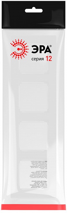 Рамка на 4 поста Эра Эра 12 12-5204-01