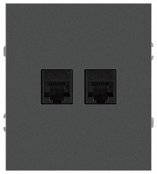 Розетка двойная Ethernet RJ-45 без рамки Эра Arktik Б0070489
