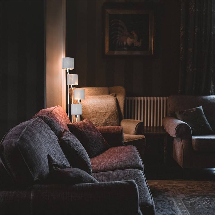 Торшер Escada Denver White/Silver 1109/4