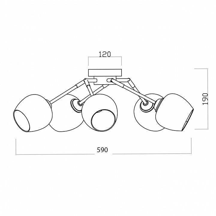 Люстра потолочная Escada Miley 1176/5P