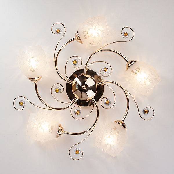 Потолочная люстра Eurosvet Roksana золото 9677/5