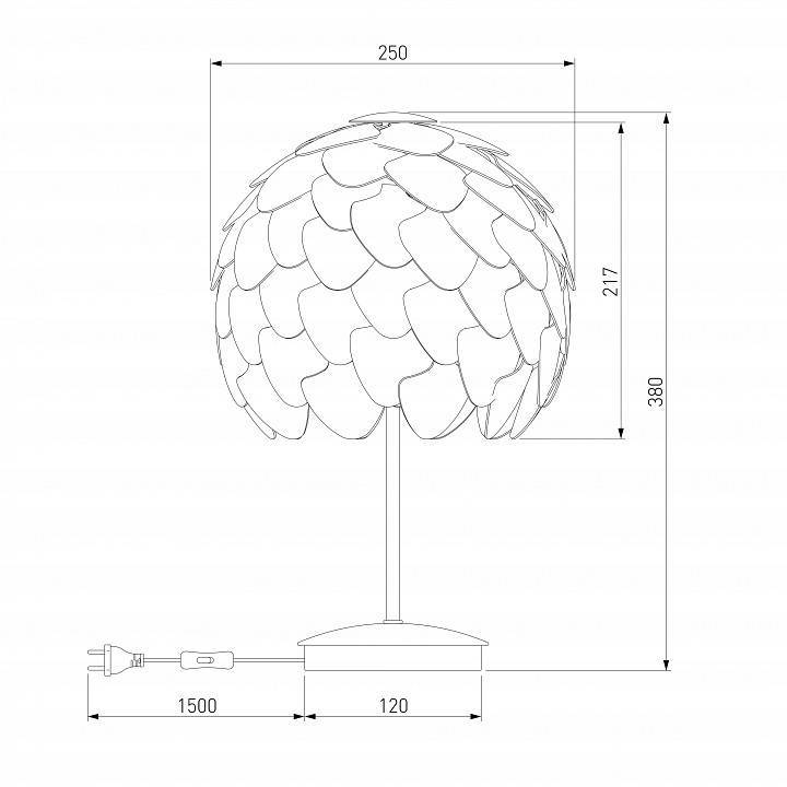 Настольная лампа декоративная Bogates Cedro 01099/1