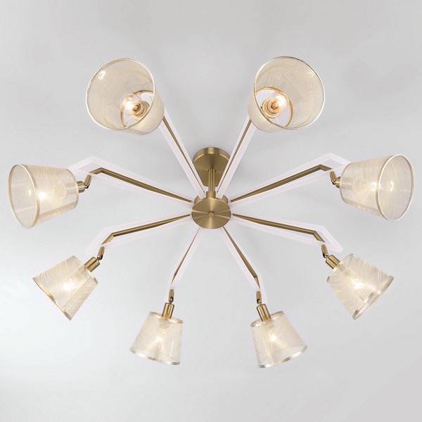 Люстра на штанге Eurosvet Alicante 60082/8 золотая бронза 60082/8