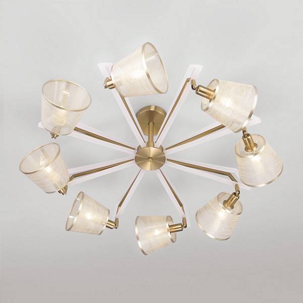 Люстра на штанге Eurosvet Alicante 60082/8 золотая бронза 60082/8