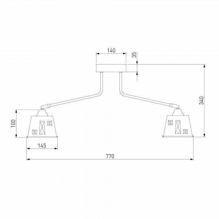 Потолочная люстра Eurosvet Benna 70105/8 шампань 70105/8