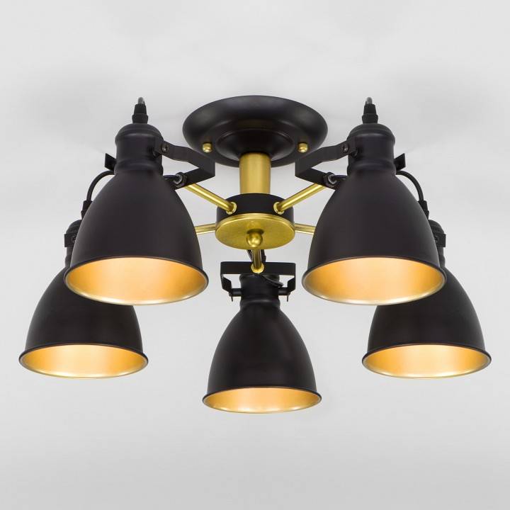 Потолочная люстра Eurosvet Denley 70112/5 черный 70112/5