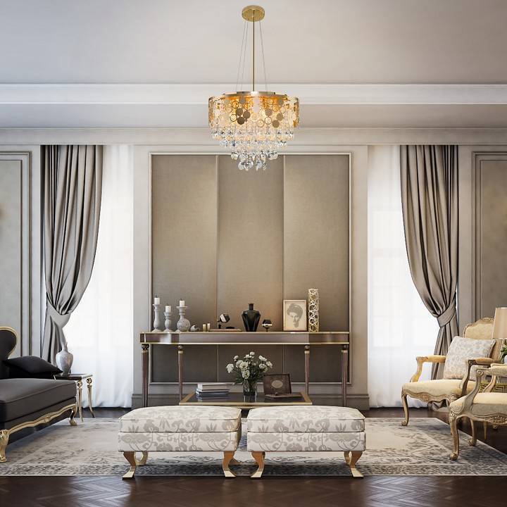 Подвесной светильник Eurosvet Lianna 10123/6 золото Strotskis Smart 10123/6