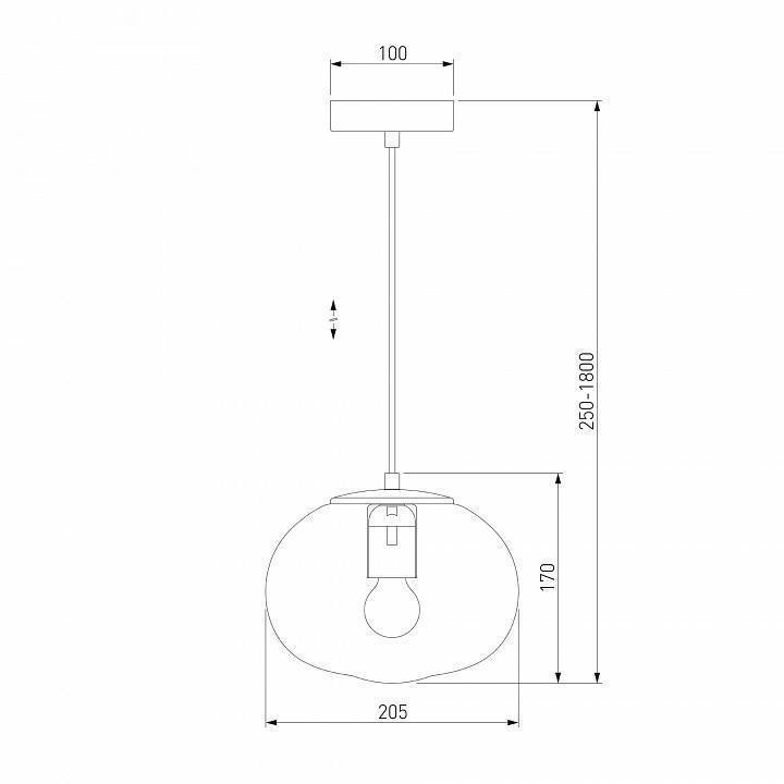 Подвесной светильник Eurosvet Rock 50212/1 прозрачный 50212/1