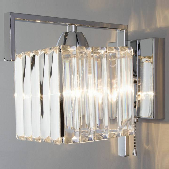 Бра Eurosvet April 10126/1 хром прозрачный хрусталь Strotskis 10126/1