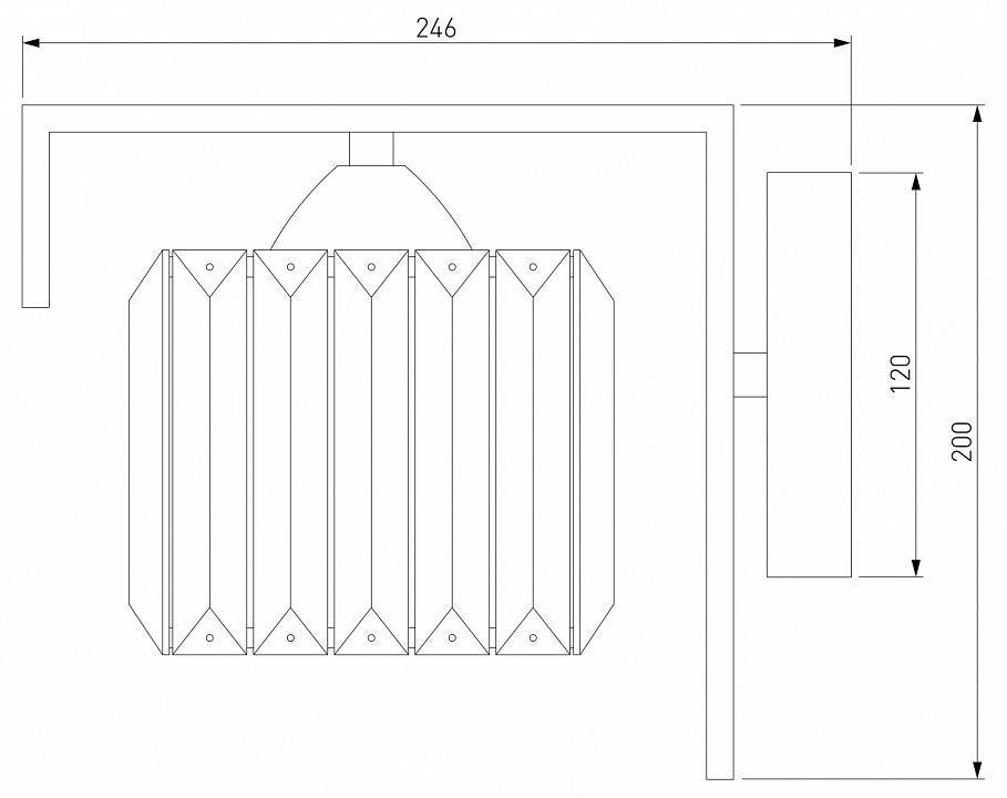 Бра Eurosvet April 10126/1 хром прозрачный хрусталь Strotskis 10126/1