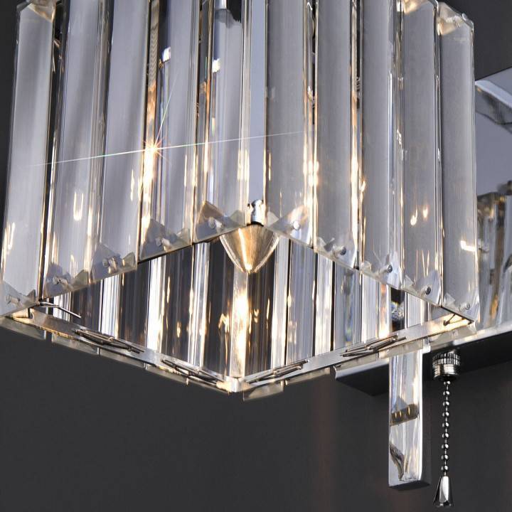 Бра Eurosvet April 10126/1 хром прозрачный хрусталь Strotskis 10126/1