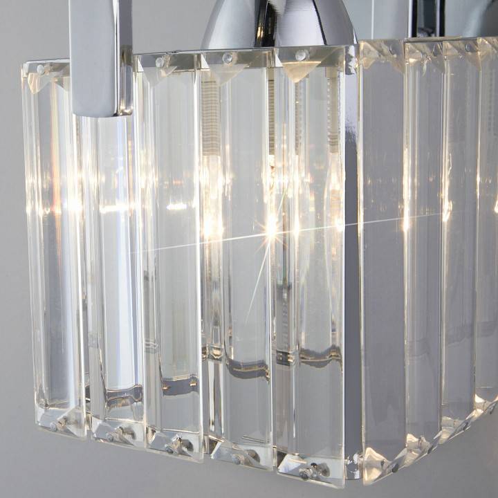 Бра Eurosvet April 10126/1 хром прозрачный хрусталь Strotskis 10126/1