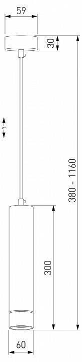 Подвесной светильник Eurosvet DLN106/DLN107 DLN107 GU10 золото