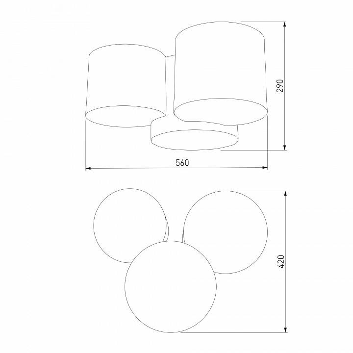 Накладной светильник TK Lighting Mona Black/Gold 3445