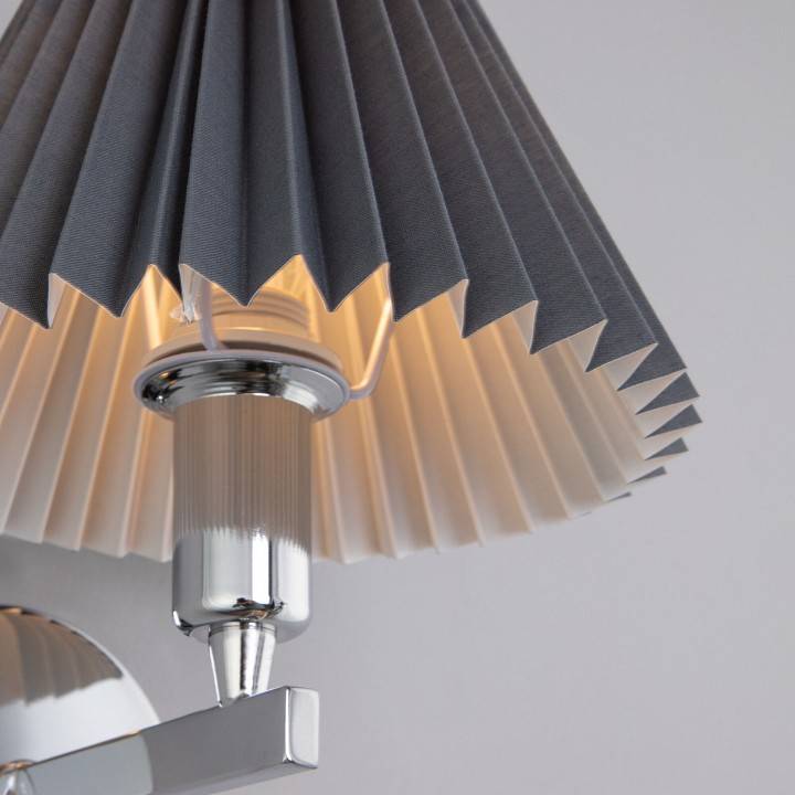 Бра Eurosvet Peony хром/графит 60136/1