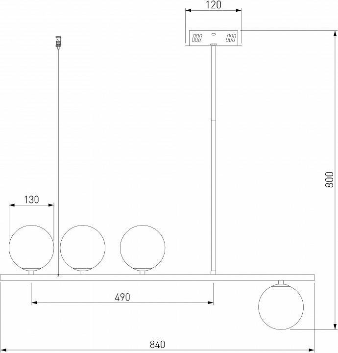 Светильник на штанге Eurosvet Fredo 70136/4 белый