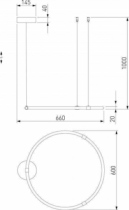 Подвесной светильник Eurosvet Float белый 90284/1