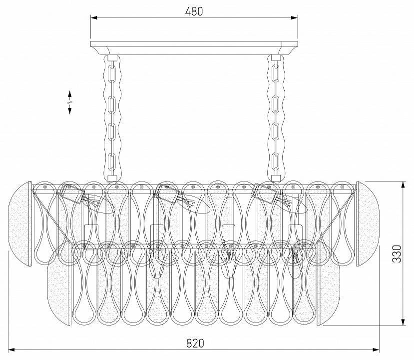 Подвесная люстра Bogate's Callas 365/10