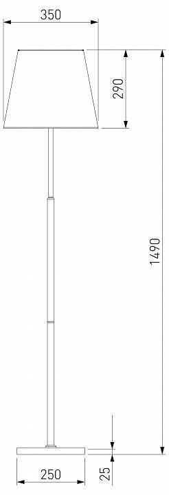 Настольная лампа декоративная Eurosvet Ozark 01156/1 латунь
