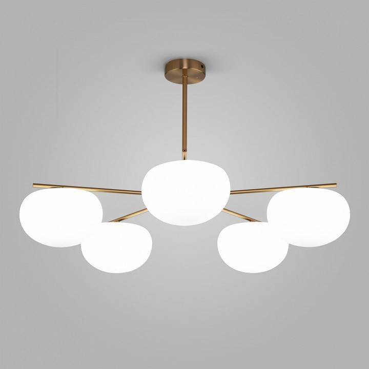 Люстра на штанге Eurosvet Like 30190/5 латунь