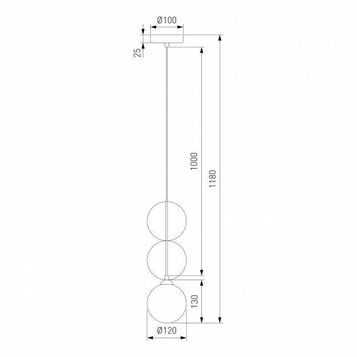 Подвесной светильник Eurosvet Olaf 40074/1 синий
