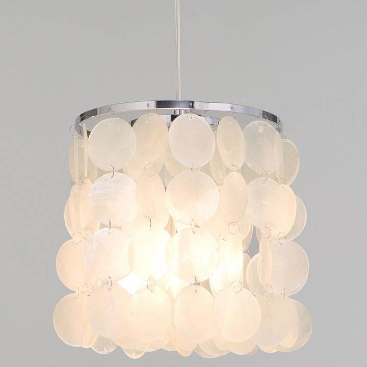 Подвесной светильник Eurosvet Sandra 60185/1 хром/перламутр